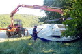 levage d'un bateau échoué